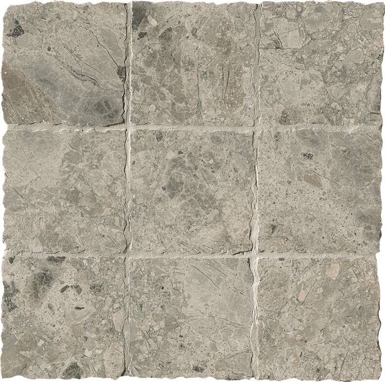 FAP Ceramiche Nativa Grey macro mosaico zijde glans anticato 10x10 op net
