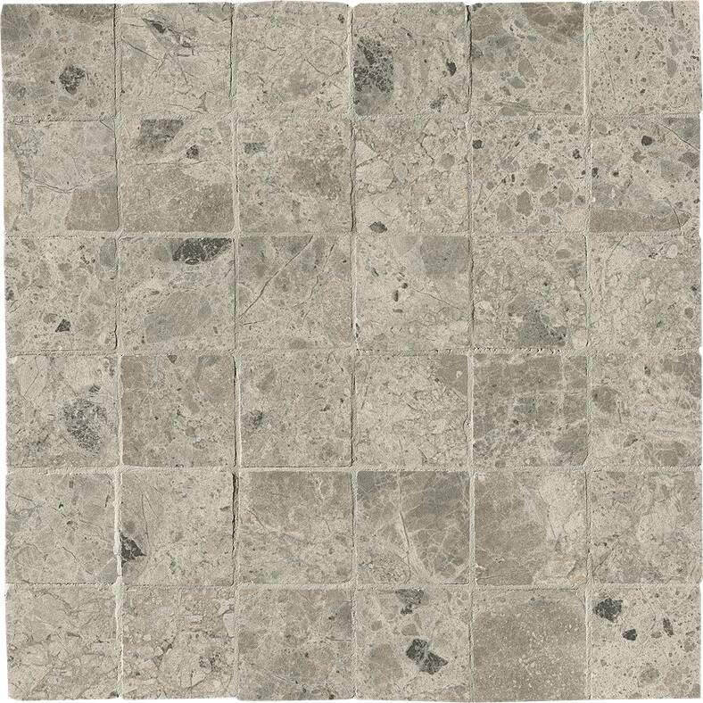 FAP Ceramiche Nativa Grey macro mosaico zijde glans anticato 5x5 op net va