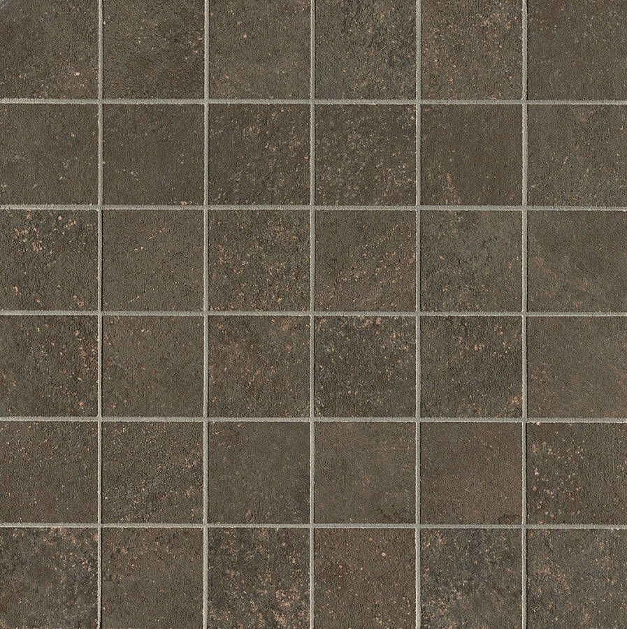 FAP Ceramiche Nobu Cocoa macro mosaico 5x5 op net van 30x30