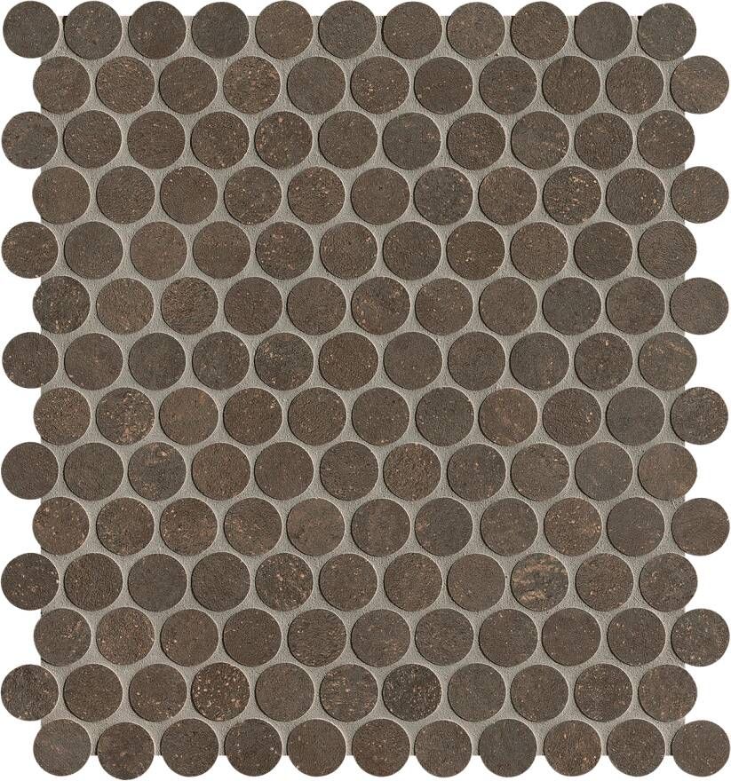 FAP Ceramiche Nobu Cocoa round mosaico 2 2cm rond op net van 29x32 5