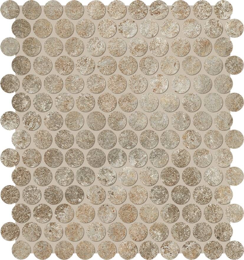FAP Ceramiche Nobu Slate round mosaico 2 2cm rond op net van 29x32 5