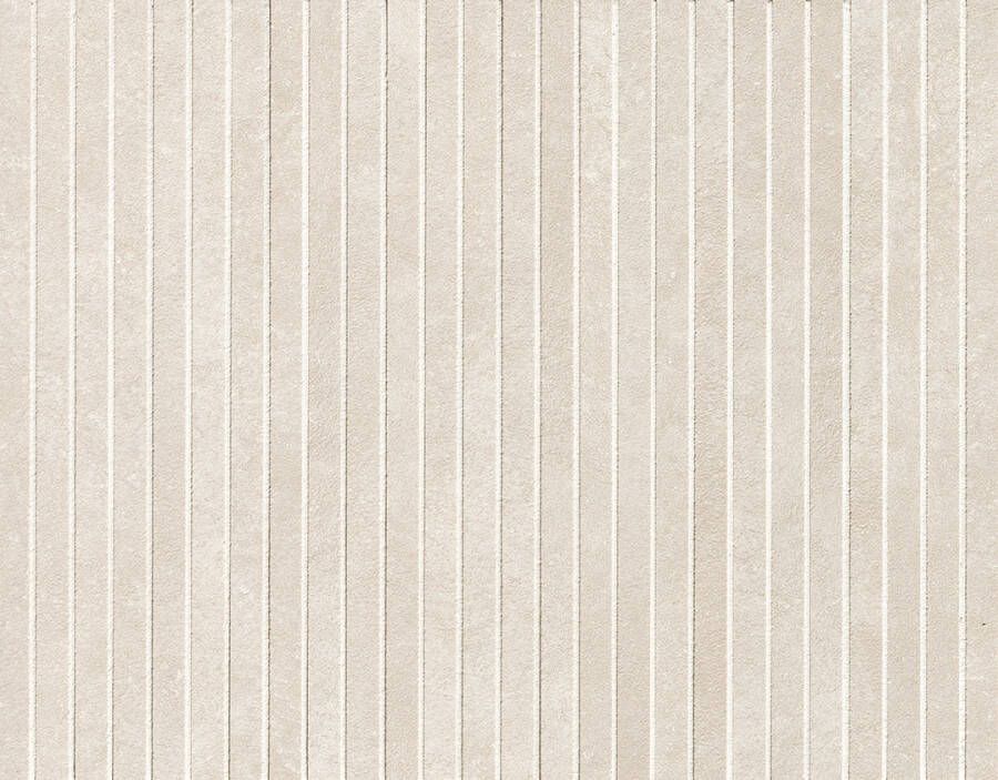 FAP Ceramiche Nobu White tratti mosaico 1x24 rond op net van 24x30 5