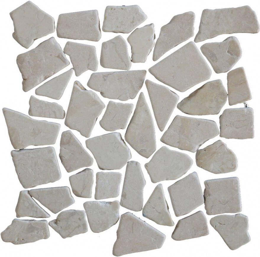 Kerabo Mozaiek Riverstones white