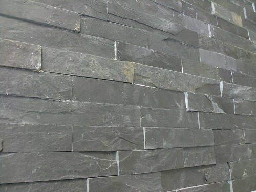 Kerabo Stonepanel Schiste flatface antraciet slate 15x60x1 2