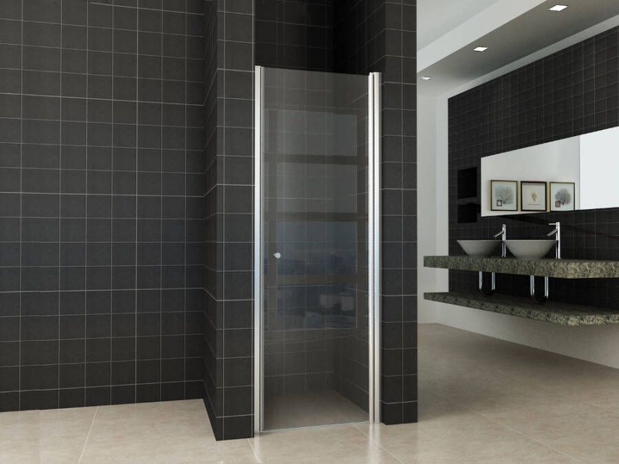 Wiesbaden Douchedeur Florida Nisdeur Draaideur 60x202cm Antikalk Helder Glas Chroom Profiel 8mm Veiligheidsglas Easy Clean - Foto 2