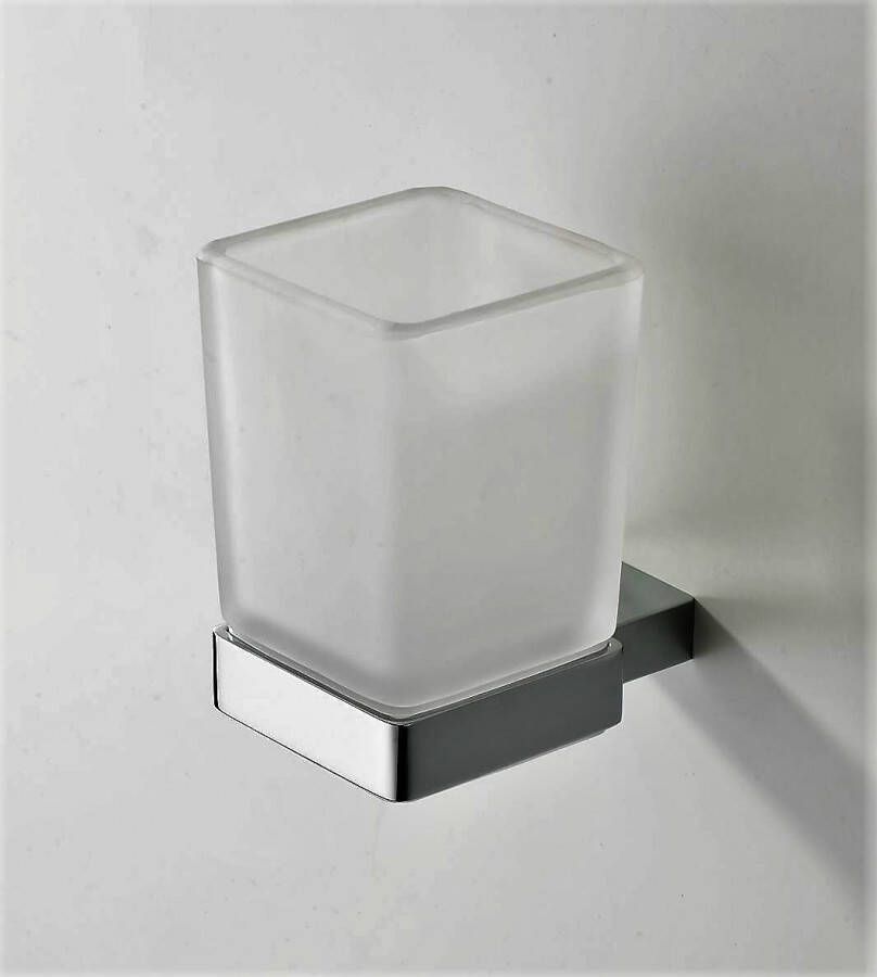 Korver Holland Eliot glas+houder chroom