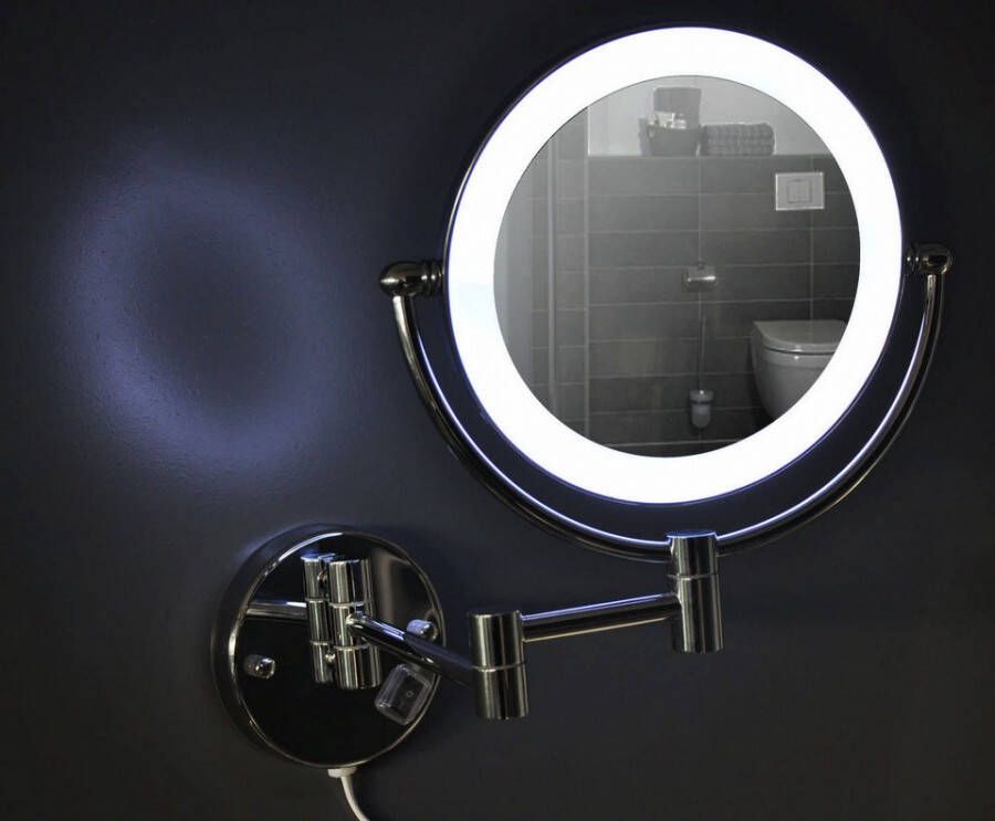 Korver Holland Haga scheerspiegel LED chroom