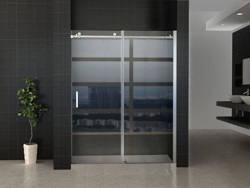 Wiesbaden Douchedeur Nisdeur Schuifdeur 160x200cm Antikalk Helder Glas Chroom Profiel 8mm Veiligheidsglas Easy Clean