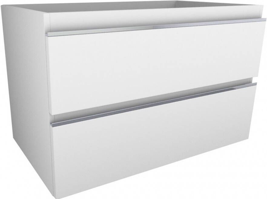 Wiesbaden Xellanz Tigris onderkast met 2 laden 80 x 46 cm glans wit 38.6002