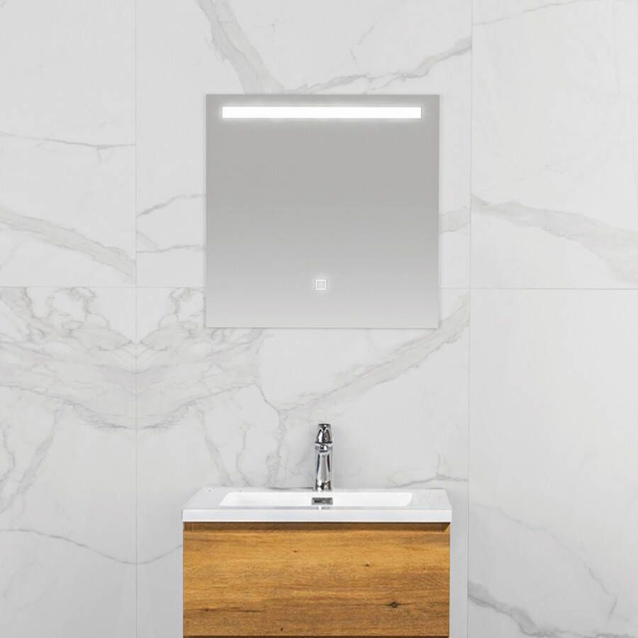 Lorense sanitair Mila condensvrije spiegel 600x600 met LED