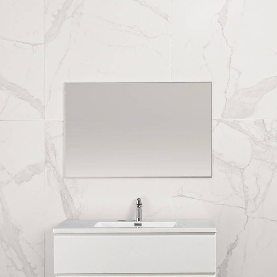 Lorense sanitair Yara aluminium omlijsting spiegel 1000x600x21
