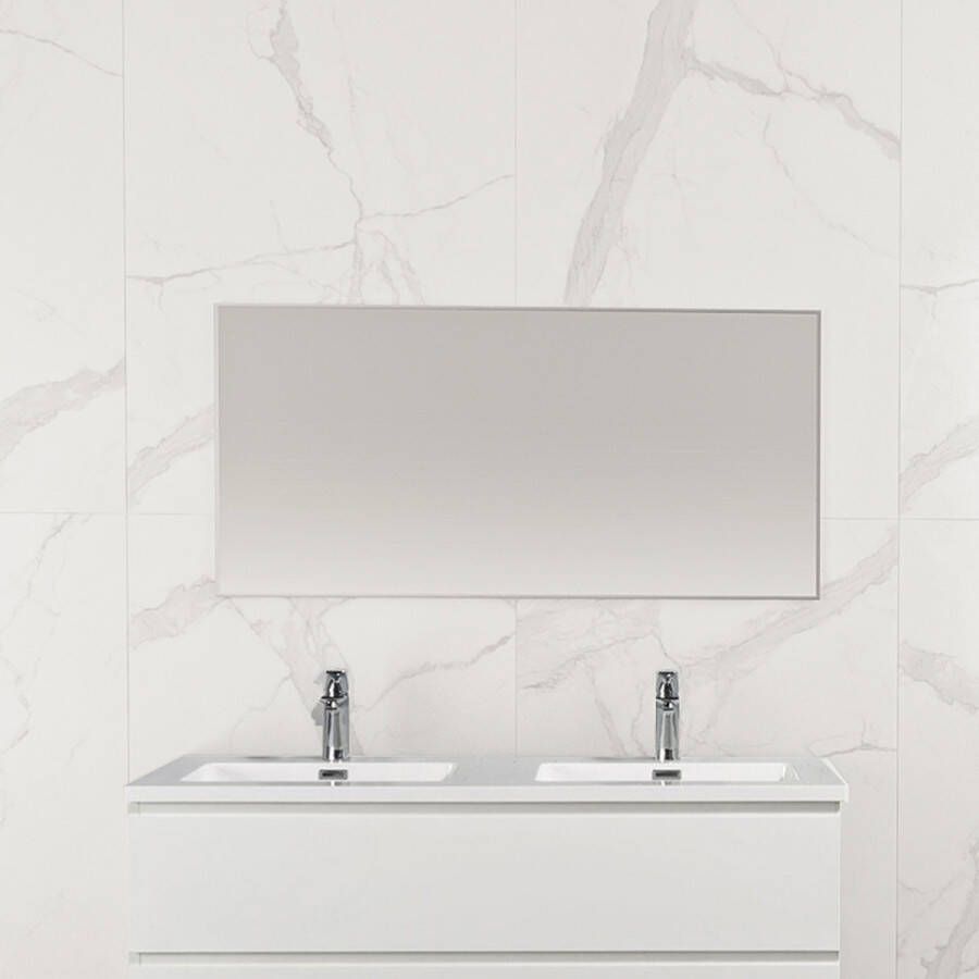 Lorense sanitair Yara aluminium omlijsting spiegel 1200x600x21