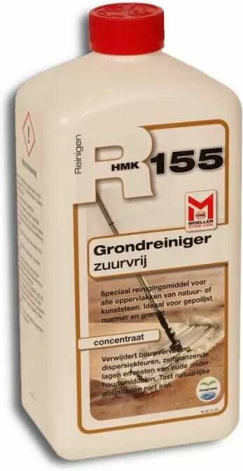 Moeller Stone Care Natuursteen onderhoud HMK R155 grondreiniger zuurvrij 1L