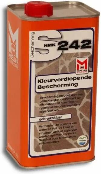 Moeller Stone Care Natuursteen onderhoud HMK S242 kleurverdiepende bescherming 1L
