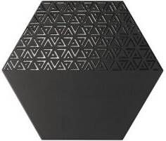 Realonda Ceramica Hexagon Opal Nero Decor 28 5x33