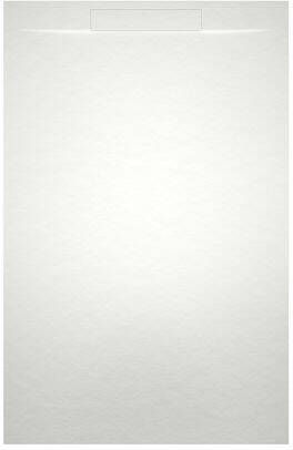 Riho Isola Douchevloer 100x90x3cm Kunstmarmer Leisteen structuur mat wit D007013105 - Foto 2