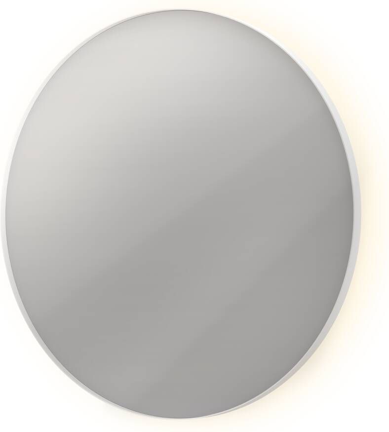 Sanibell Ink SP17 spiegel rond met indirecte LED verlichting mat zwart