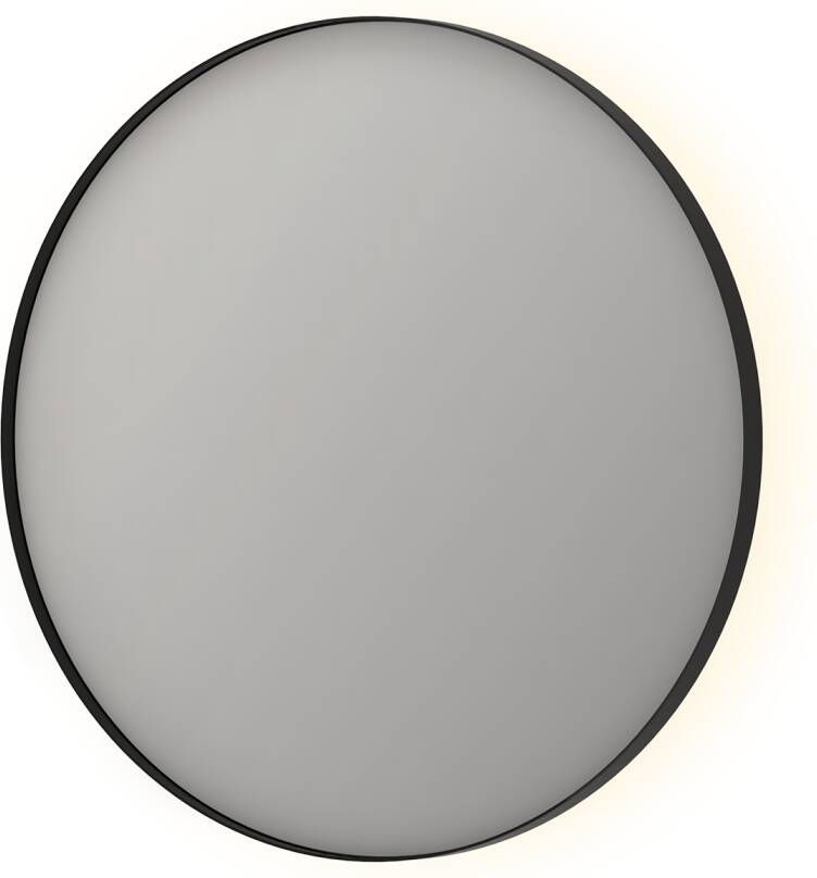 Sanibell Ink SP17 spiegel rond met indirecte LED verlichting mat zwart