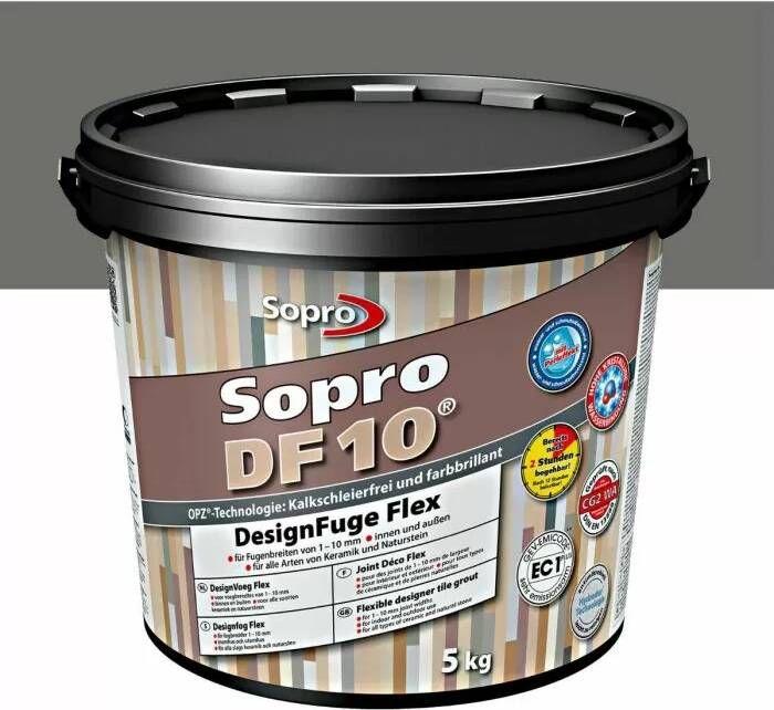 Sopro Voegmortel DF 10 Flexibel basalt nr. 64 5kg