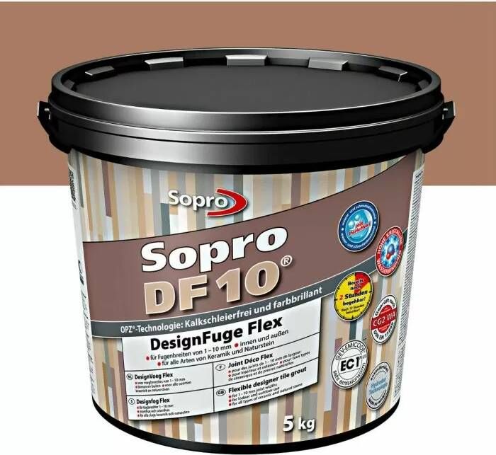 Sopro Voegmortel DF 10 Flexibel bruin nr. 52 5kg