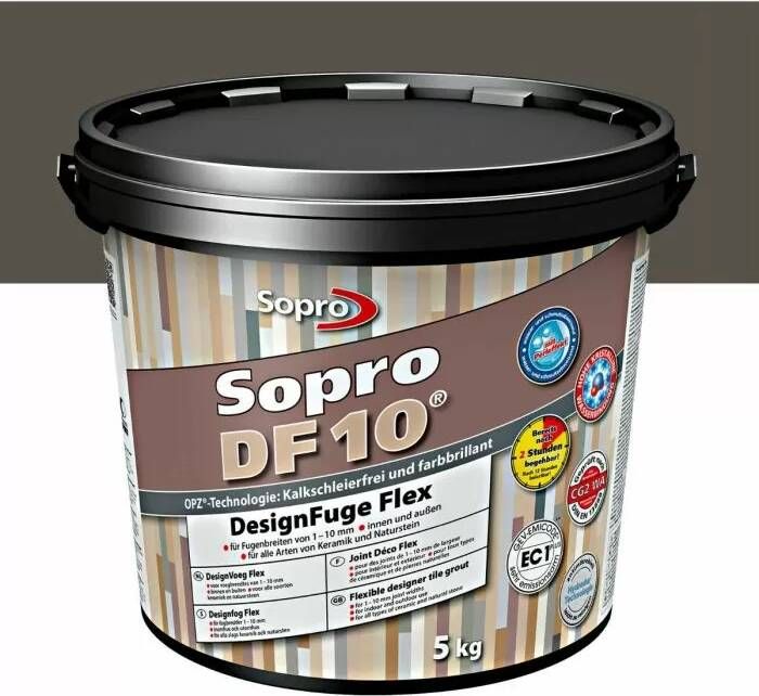Sopro Voegmortel DF 10 Flexibel ebbenhout nr. 62 5kg