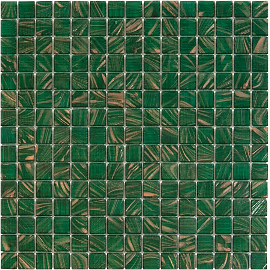 The Mosaic Factory Mozaiek Amsterdam Goud Midden Groen 2 0x2 0