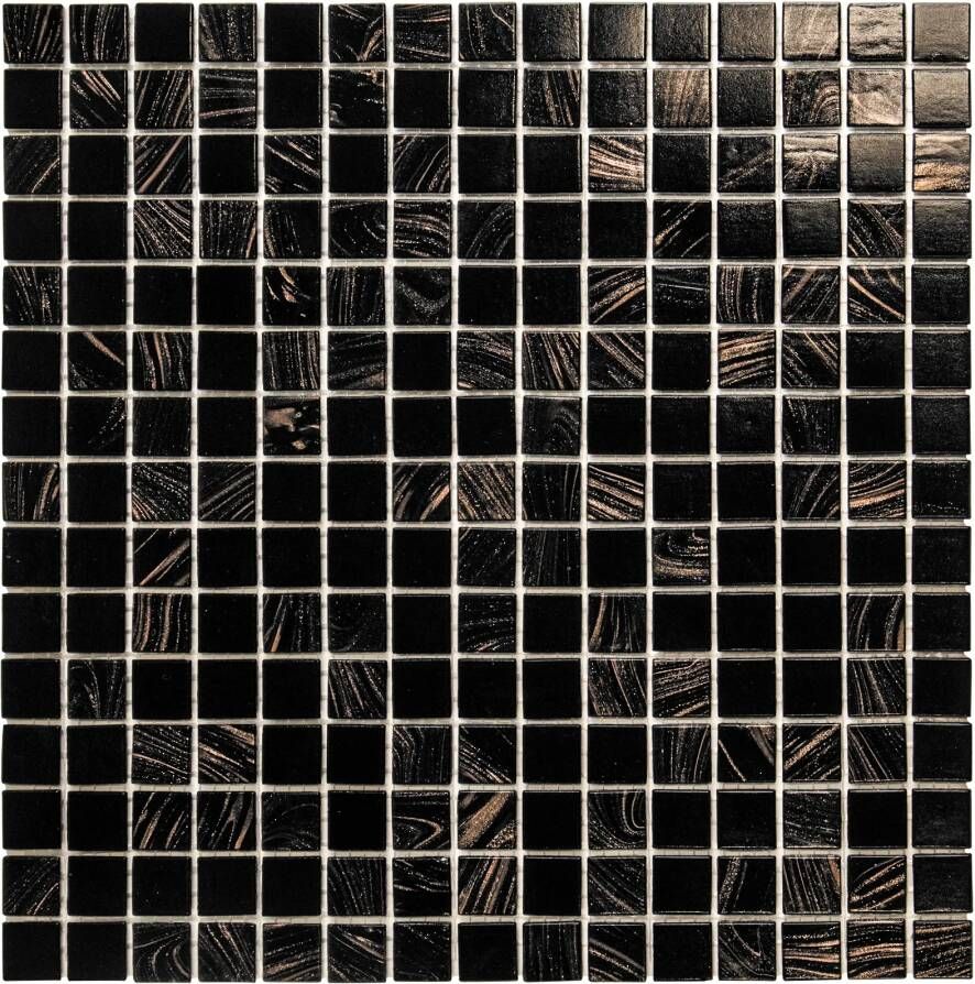 The Mosaic Factory Mozaiek Amsterdam Goud Zwart Gold Mix 2 0x2 0
