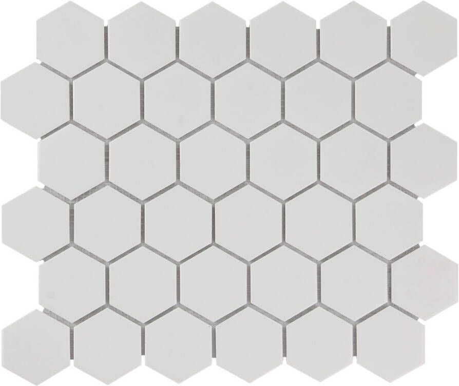 The Mosaic Factory Mozaiek Barcelona Hexagon Extra Wit 5 1x5 9