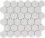 The Mosaic Factory Barcelona mozaïektegel 28.2x32.1cm wandtegel Zeshoek Hexagon Porselein Extra White Glans AFH13051 - Thumbnail 2