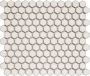The Mosaic Factory Barcelona mozaïektegel 26x30cm wandtegel Zeshoek Hexagon Porselein Soft White with edge Glans AFH23022 - Thumbnail 2
