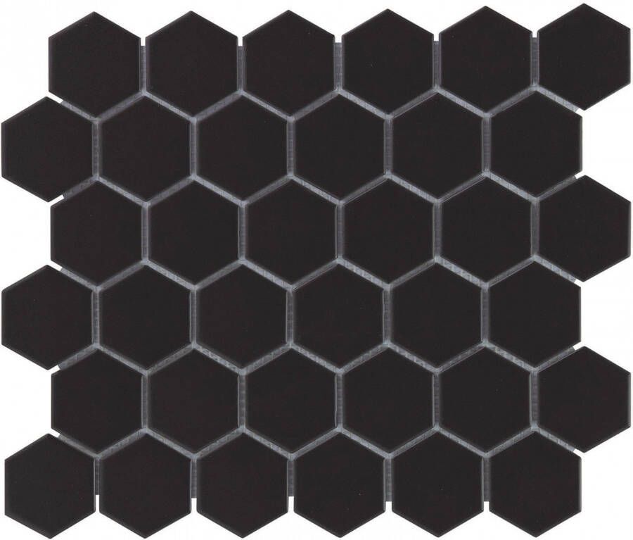 The Mosaic Factory Mozaiek Barcelona Hexagon Zwart 5 1x5 9