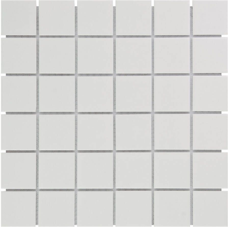 The Mosaic Factory Mozaiek Barcelona Vierkant Extra Wit 4 8x4 8
