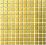 The Mosaic Factory Barcelona mozaiektegel 2 3x2 3x0 6cm vierkant geglazuurd porselein wand voor binnen en buiten vorstbestendig goud metallic AF23GD - Thumbnail 2
