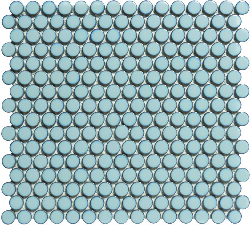 The Mosaic Factory Mozaiek Coins Venice Blauw Grijs 1 9x1 9