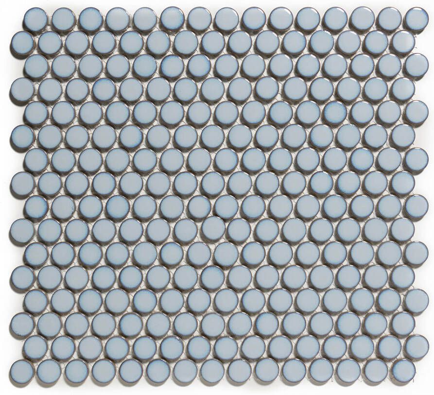 The Mosaic Factory Mozaiek Coins Venice Blauw Grijs met rand