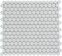 The Mosaic Factory Venice mozaïektegel 31.5x29.4cm wandtegel Rond Porselein Extra White glans VKN100 - Thumbnail 2