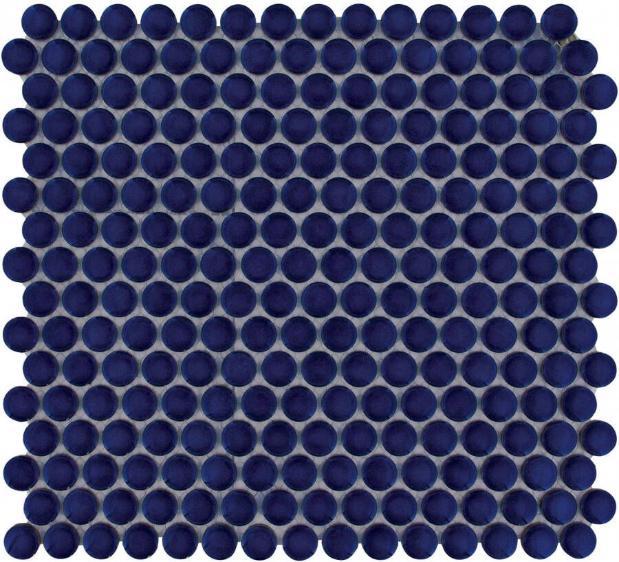 The Mosaic Factory Mozaiek Coins Venice Kobalt Blauw