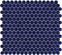 The Mosaic Factory Venice mozaïektegel 31.5x29.4cm wandtegel Rond Porselein Cobalt Blue Glans VKN700 - Thumbnail 2