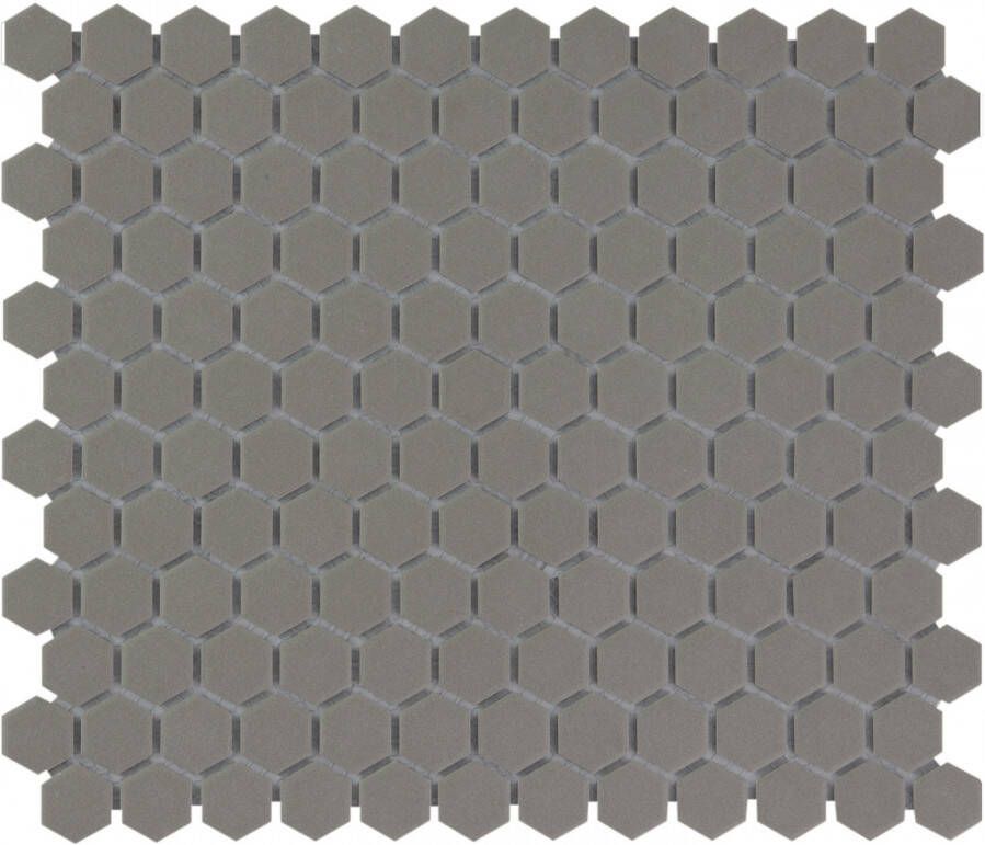 The Mosaic Factory Mozaiek London Hexagon Donker Grijs 2 3x2 6
