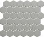 The Mosaic Factory London mozaïektegel 28.2x32.1cm wand en vloertegel Zeshoek Hexagon Porselein Dark Grey Mat LOH1015 - Thumbnail 2