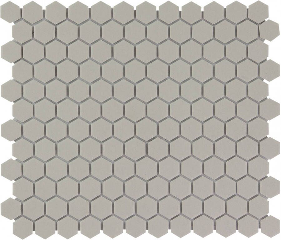 The Mosaic Factory Mozaiek London Hexagon Grijs 2 3x2 6