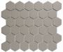 The Mosaic Factory London mozaïektegel 28.2x32.1cm wand en vloertegel Zeshoek Hexagon Porselein Grey Mat LOH1029 - Thumbnail 2