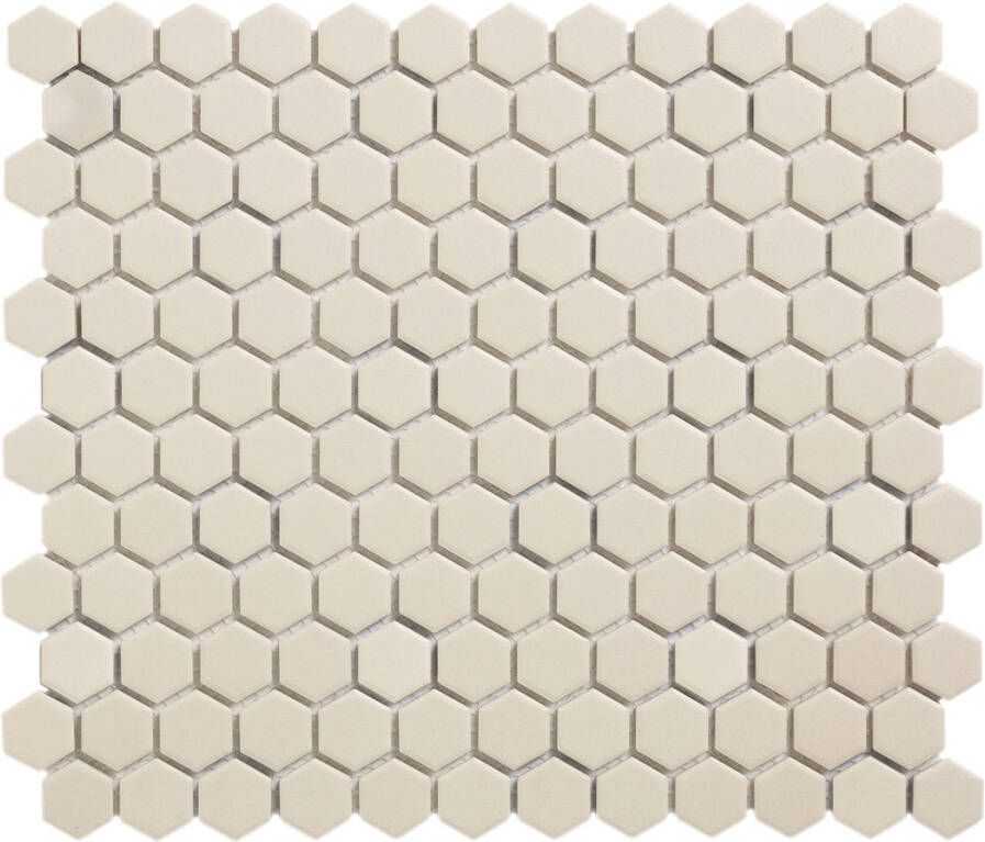 The Mosaic Factory Mozaiek London Hexagon Wit 2 3x2 6