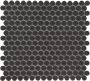 The Mosaic Factory London mozaïektegel 31.5x29.4cm wand en vloertegel Rond Porselein Black Mat LOP2017 - Thumbnail 2