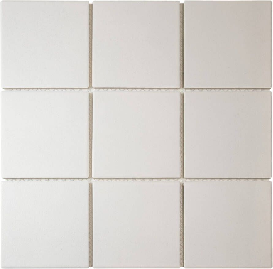 The Mosaic Factory London vierkante mozaïek tegels 95x95 super wit