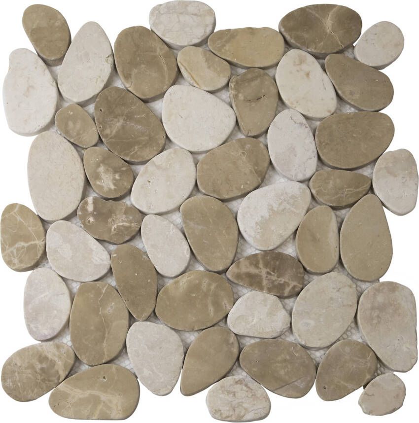 The Mosaic Factory Natural Stone marmer mozaïek tegels 31x30 bruin mix