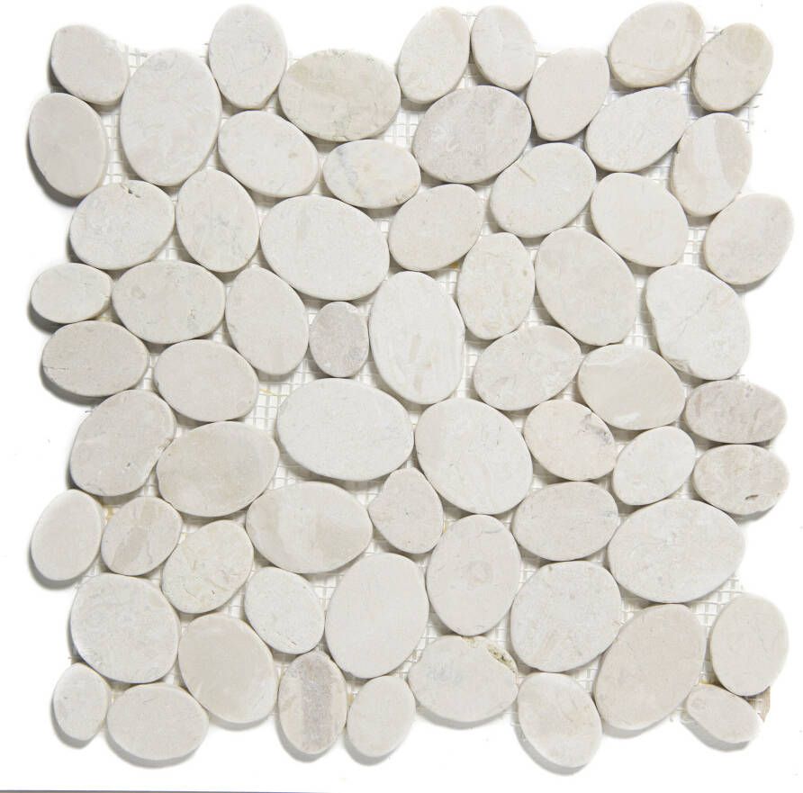 The Mosaic Factory Mozaiek Natural Stone Pebbles Ivoor