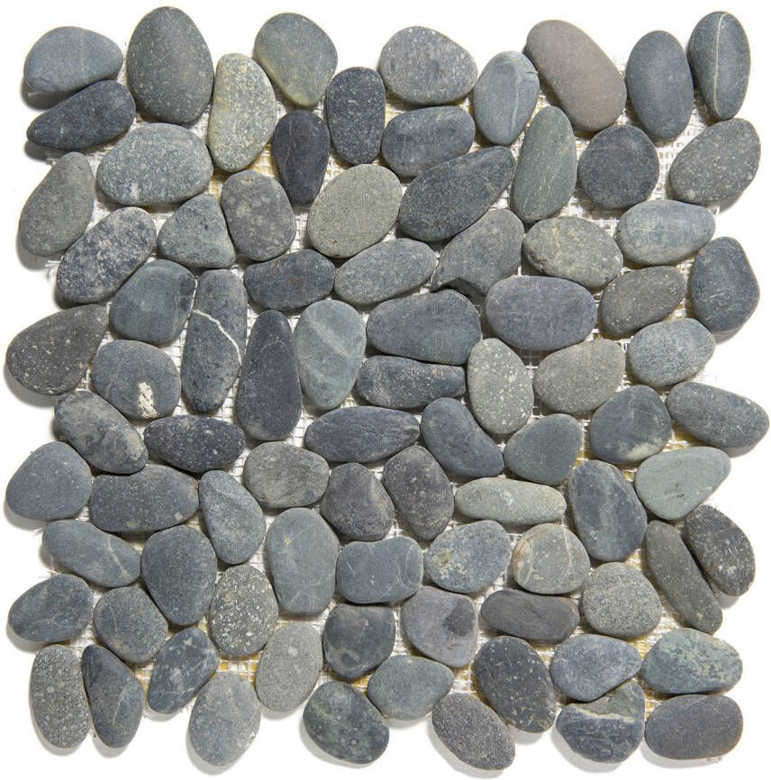 The Mosaic Factory Mozaiek Natural Stone Riviersteen Donker Grijs