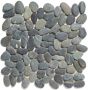 The Mosaic Factory Natural Stone mozaïektegel 30.5x30cm wand en vloertegel Organisch Rivier steen Dark Grey Mat NSR360 - Thumbnail 2