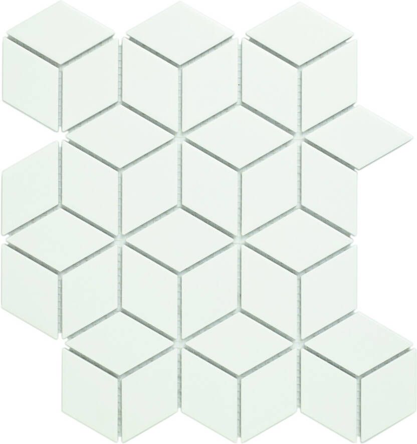 The Mosaic Factory Mozaiek Paris Cubic Mat Wit 4 8x8 1